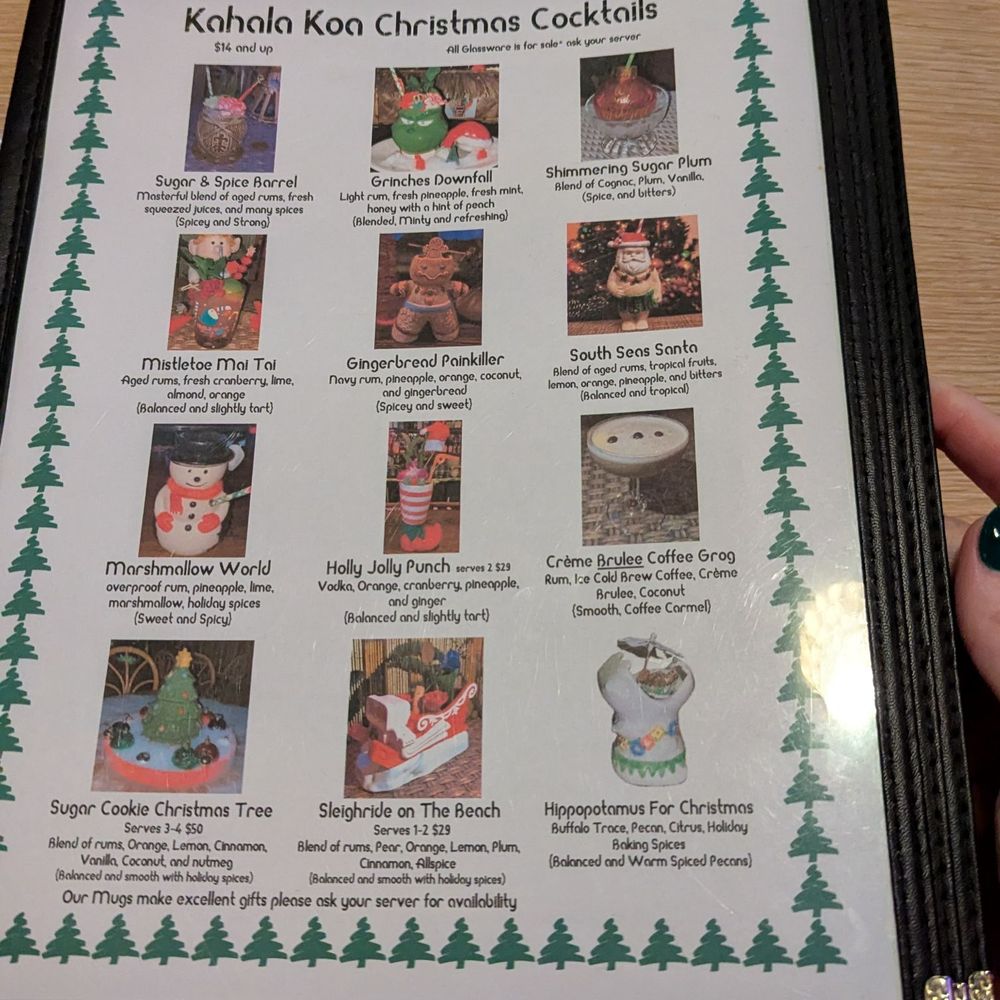 Kahala Koa - Holiday tiki drinks - Tiki Bars Near Me - Arlington Heights, Illinois Kahala Koa - Holiday tiki drinks - Tiki Bars Near Me - Arlington Heights, Illinois