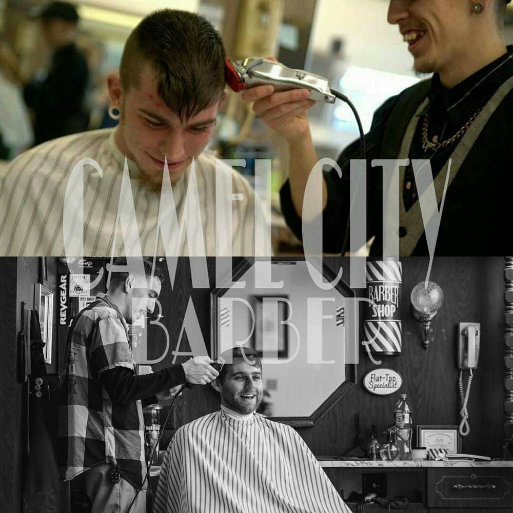 Paul Young: Camel City Barber - Twin City Barber Shop Logo