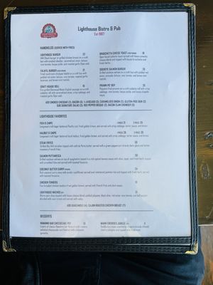 Menu photo 1 Lighthouse Bistro & Pub Nanaimo, BC