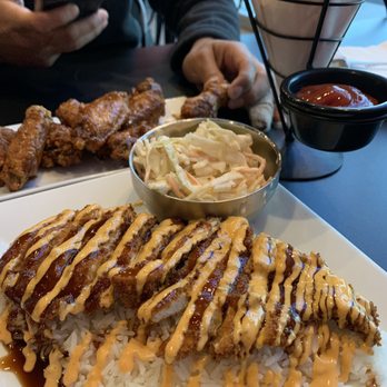 Bonchon Pearland - Chicken katsu with coleslaw and soy garlic wings with fries. Ordered from the lunch special - Chicken Wings Near Me - Pearland, Texas Bonchon Pearland - Chicken katsu with coleslaw and soy garlic wings with fries. Ordered from the lunch special - Chicken Wings Near Me - Pearland, Texas