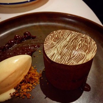 Philippe - Michel Cluizel chocolate caramel fondant, vanilla bean ice cream - French Near Me - Melbourne, VIC