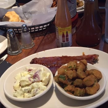 The Pit - Brisket, potato salad, fried okra - Barbeque Near Me - Raleigh, North Carolina