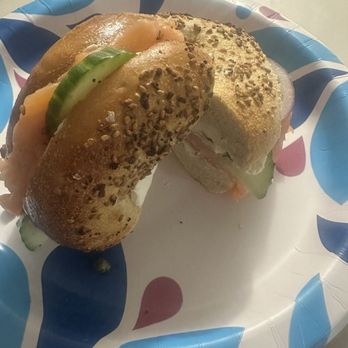 Nosh NY Bagels - The noxsmith smoked salmon, scallion,cream cheese, red onion, and capers . - Bagels Near Me - Ridgeland, South Carolina Nosh NY Bagels - The noxsmith smoked salmon, scallion,cream cheese, red onion, and capers . - Bagels Near Me - Ridgeland, South Carolina