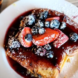 Claire's On Cedros - (Pass) Blackberry stuffed french toast