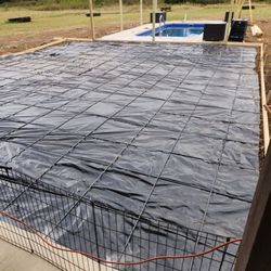 Hibdon Concrete Construction - Prepped for concrete with vapor barrier and rebar.