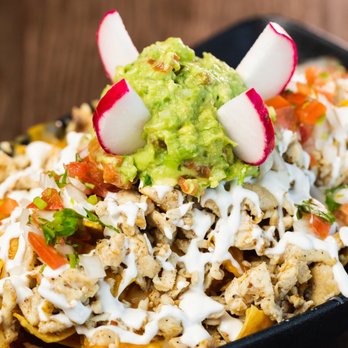 Tortas Lokas - nachos with guacamole and radishes - Mexican Near Me - Montclair, New Jersey Tortas Lokas - nachos with guacamole and radishes - Mexican Near Me - Montclair, New Jersey