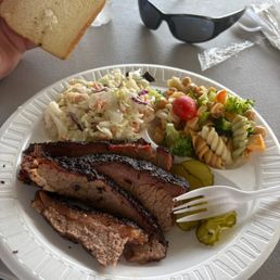 BRISKET coleslaw and pasta salad BRISKET coleslaw and pasta salad
