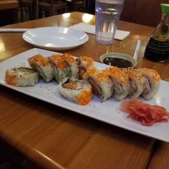 Miyako - Miami heat roll (i think - cream cheese, salmon, etc.) - Japanese Near Me - South Miami, Florida Miyako - Miami heat roll (i think - cream cheese, salmon, etc.) - Japanese Near Me - South Miami, Florida