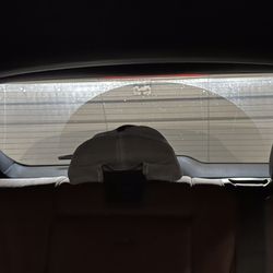 Clipper City Car Wash - Rear Window from inside after Car Wash!