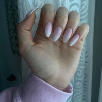 Husker Nails & Spa - Dip powder ombré stiletto manicure - real nails - Nail Salons Near Me - Lincoln, Nebraska