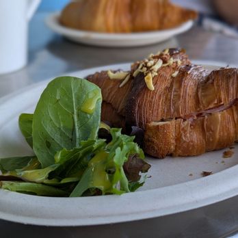 Une Autre Histoire La French Bakery - Hot croissant with ham and cheese and a lite salad - Bakeries Near Me - St. Augustine, Florida Une Autre Histoire La French Bakery - Hot croissant with ham and cheese and a lite salad - Bakeries Near Me - St. Augustine, Florida