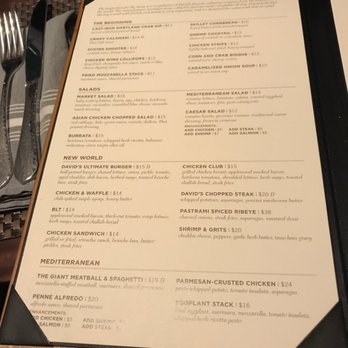 David's - Menu - New American Near Me - Hanover, Maryland David's - Menu - New American Near Me - Hanover, Maryland