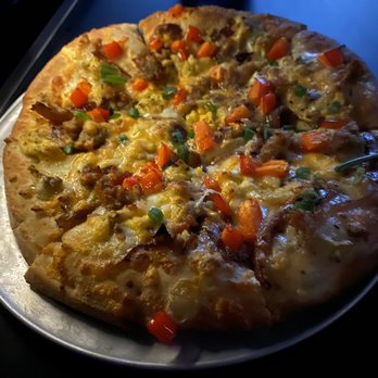 Flix Brewhouse - Sausage breakfast pizza - Breweries Near Me - El Paso, Texas
