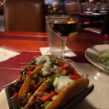 The Ranch - Elk tacos with cilantro crema - Steakhouses Near Me - Irving, Texas The Ranch - Elk tacos with cilantro crema - Steakhouses Near Me - Irving, Texas
