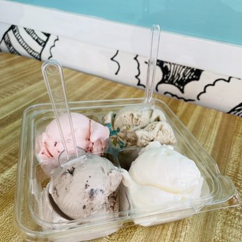 Cloud Cups - three scoops of ice cream in a plastic container - Ice Cream & Frozen Yogurt Near Me - Philadelphia, Pennsylvania