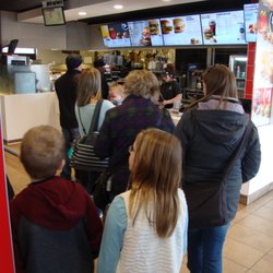 Often busy (see line), the employees always seem to keep their cool and remain professional!