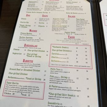 Casa Grande - Menu 2 - Mexican Near Me - Marietta, Georgia