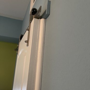 David's Handyman Services - The door does not touch the wall, but is super close. Awesome work! - Handyman Near Me