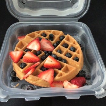 Metro Diner - Belgian Waffle with strawberries & blueberries $8.99............small portions of fruit! - American Near Me - Cape Coral, Florida Metro Diner - Belgian Waffle with strawberries & blueberries $8.99............small portions of fruit! - American Near Me - Cape Coral, Florida