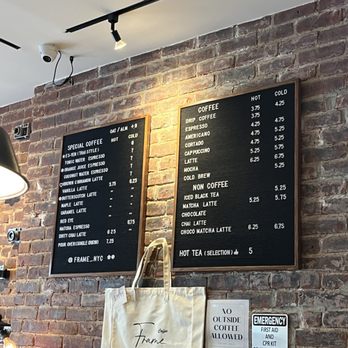Frame Coffee - Menu - Coffee & Tea Near Me - New York, New York Frame Coffee - Menu - Coffee & Tea Near Me - New York, New York
