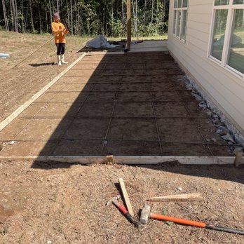 Concreto Man - Before: Patio in Snellville - Masonry/Concrete Near Me