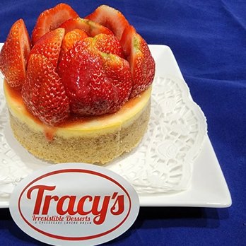Tracy's Irresistible Desserts Cheesecake - a strawberry cheesecake - Bakeries Near Me - Mansfield, Texas