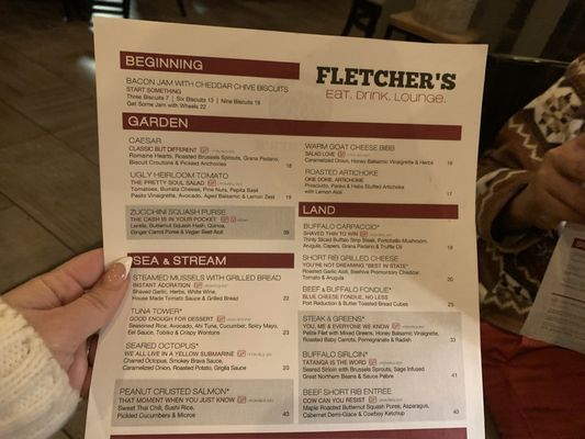 Menu photo 4 Fletcher's Park City, UT