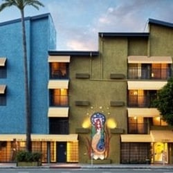 Inn at Venice Beach - Exterior of the building with 18' mosaic mermaid