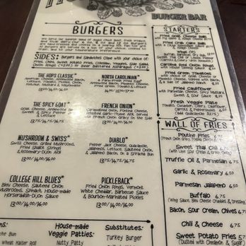 Hops Burger Bar - Burgers Near Me - Greensboro, North Carolina