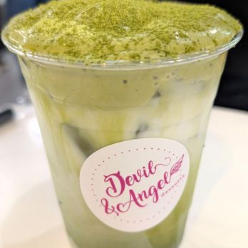 Devil & Angel Desserts - Matcha Cream Latte - Desserts Near Me - Daly City, California Devil & Angel Desserts - Matcha Cream Latte - Desserts Near Me - Daly City, California