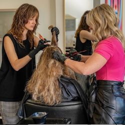 Two Zero Eight Salon - We love working as a team!