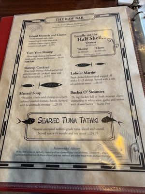 Menu photo 7 The Red Parrot Restaurant Newport, RI