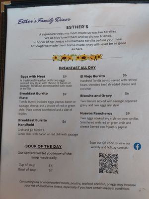 Menu photo 7 Esther's Family Diner Fort Sumner, NM