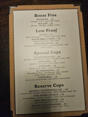 Menu photo 2 Ticonderoga Club Atlanta, GA Menu photo 2 Ticonderoga Club Atlanta, GA