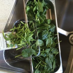This picture shows the share 'unknown' vs. baby spinach.