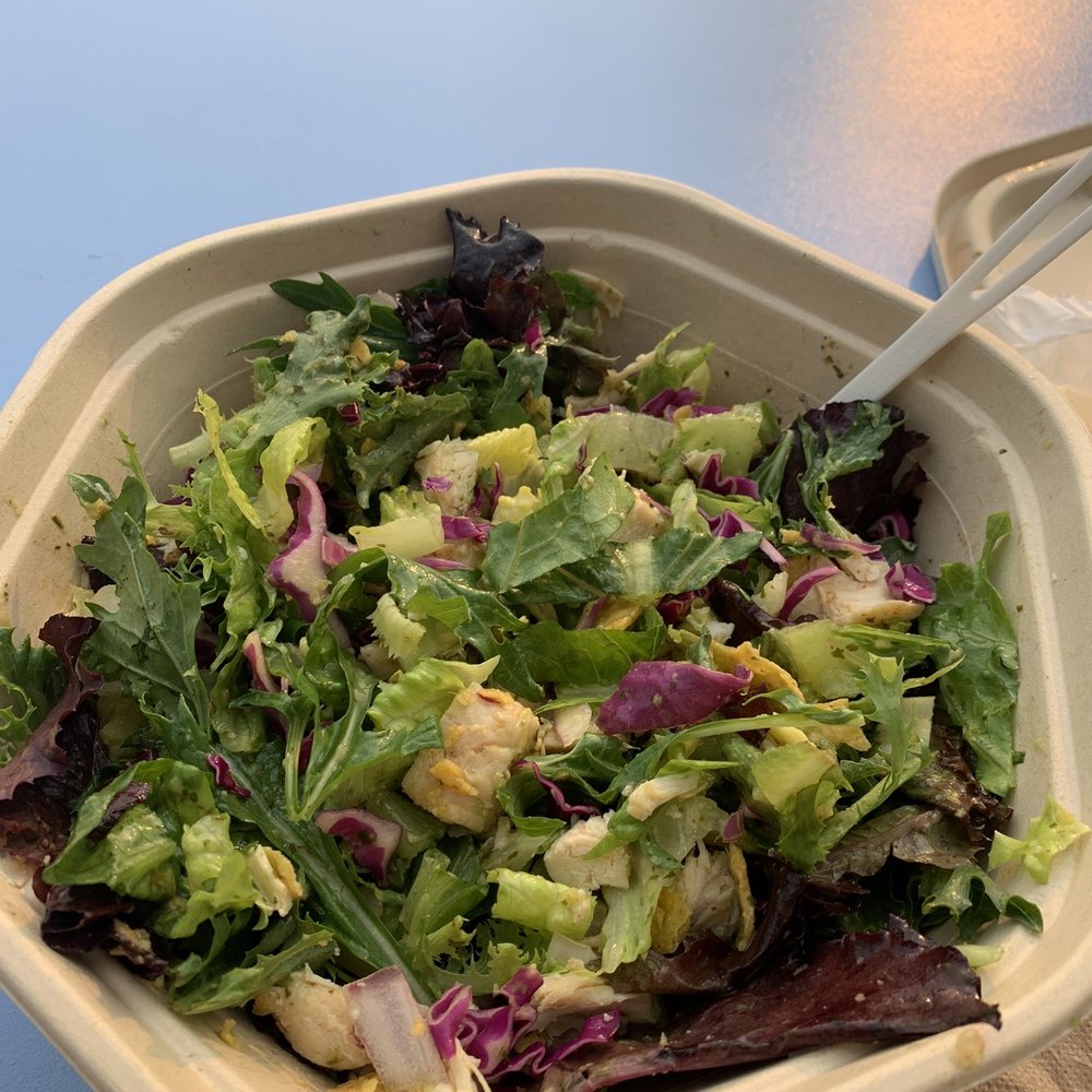 Green goddess with extra chicken Green goddess with extra chicken
