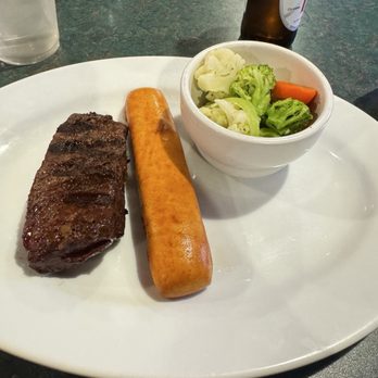 Bullwacker's Saloon & Steakhouse - 8oz sirloin and mixed vegetables - Bars Near Me - Whitewood, South Dakota Bullwacker's Saloon & Steakhouse - 8oz sirloin and mixed vegetables - Bars Near Me - Whitewood, South Dakota