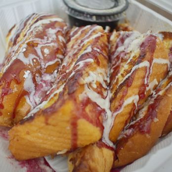 Ball Square Cafe - Coconut macaroon french toast (challah bread)-- very good, sweet but not too sweet - Breakfast & Brunch Near Me - Somerville, Massachusetts