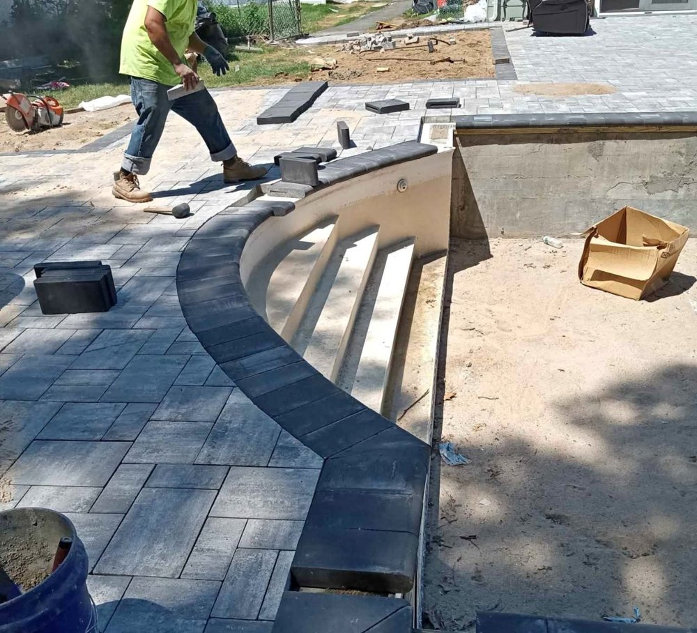 Slide of Blue Aqua Pools Spa