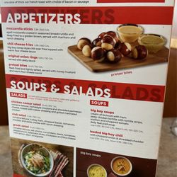 Soup and appetizer menu 01/24