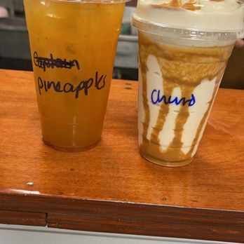 Shape Nutrition - Pineapple Tajin tea Churro shake - Juice Bars & Smoothies Near Me - Phoenix, Arizona