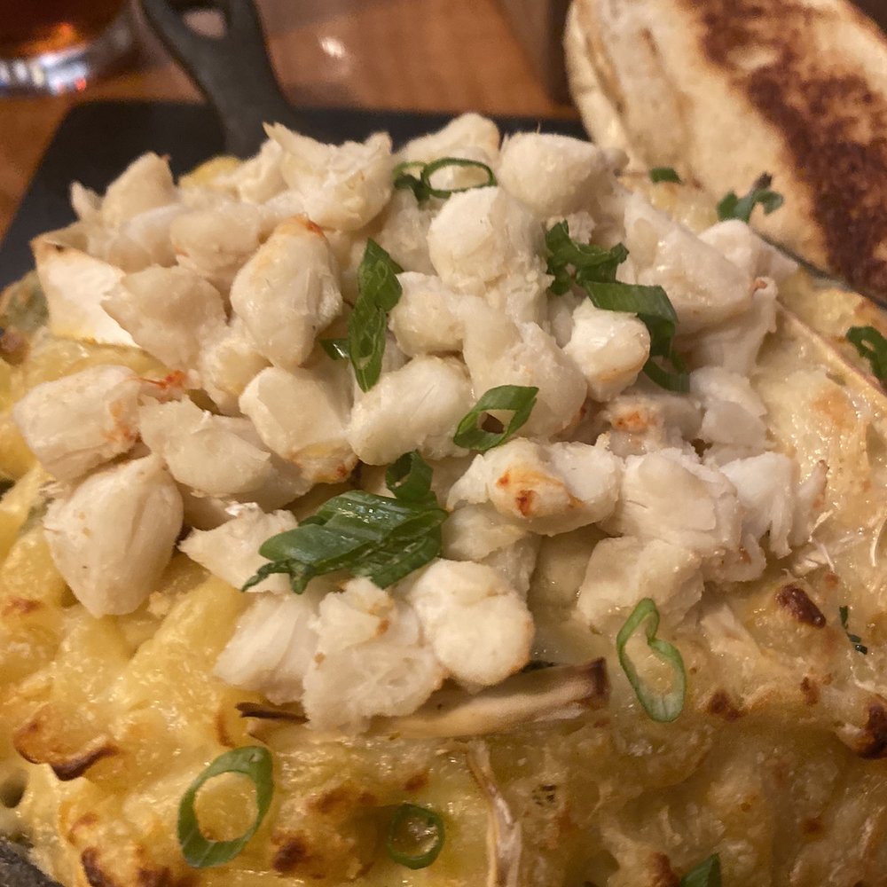 High Point Grill - Crab and Bri Mac & Cheese- I recommend adding pesto basil sauce - Sandwiches Near Me - Albuquerque, New Mexico High Point Grill - Crab and Bri Mac & Cheese- I recommend adding pesto basil sauce - Sandwiches Near Me - Albuquerque, New Mexico