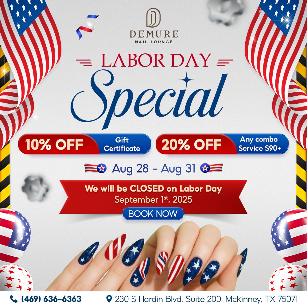 Demure Nail Lounge Logo