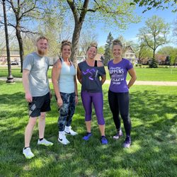 Anytime Fitness - Our Staff: David, Barb, Jamie & Kris We have workouts in Central Park every Saturday in May