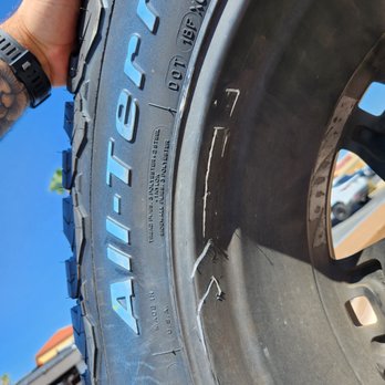 America's Tire - This shop is not careful at all with your vehicle. Scratched my 3-month old wheels mounting a tire - Tires Near Me - Indio, California