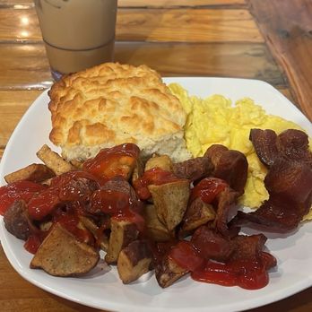 Biscuit Head - Full Breakfast, lavender honey coffee - Breakfast & Brunch Near Me - Greenville, South Carolina