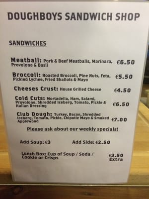 Menu photo 7 Doughboys Dublin, D Menu photo 7 Doughboys Dublin, D