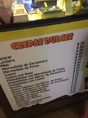 Menu photo 1 La crepería Mérida, YUC Menu photo 1 La crepería Mérida, YUC