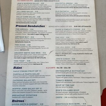 Jeri's - Lunch menu - Breakfast & Brunch Near Me - Tallahassee, Florida Jeri's - Lunch menu - Breakfast & Brunch Near Me - Tallahassee, Florida