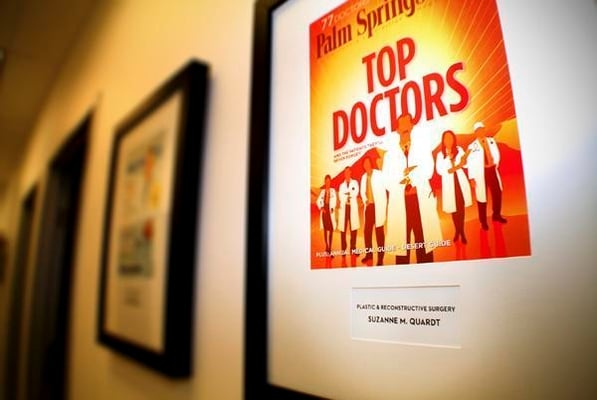 Photo of Suzanne Quardt MD - Palm Desert Plastic Surgery - Rancho Mirage, CA, US. https://palmdesertplasticsurgery.com/meet-dr-quardt/awardsmedia/